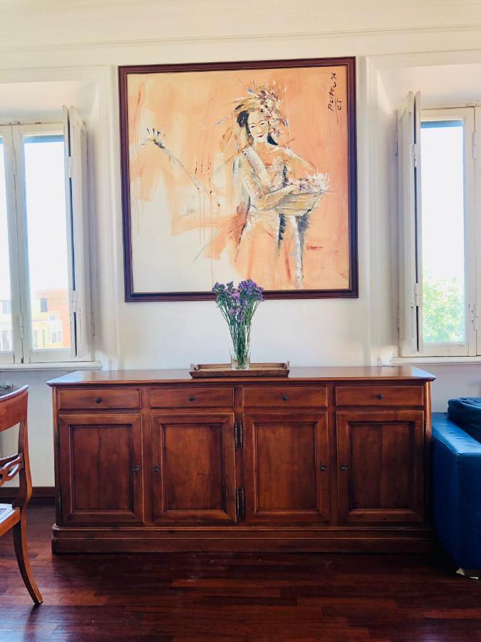 Penthouse Sea View Apartment Lido di Ostia Bagian luar foto