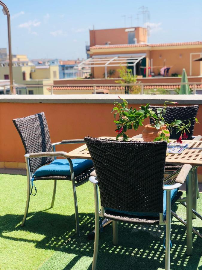 Penthouse Sea View Apartment Lido di Ostia Bagian luar foto